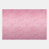 Roze rode harten Ombre Inpakpapier Vel (Voorkant 3)