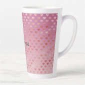 Roze rode harten Ombre Latte Mok (Rechts)