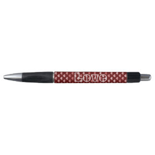 Roze rode harten Ombre Pen