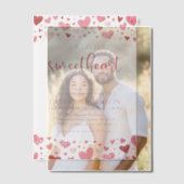 Roze Rode Harten Onze Kleine Liefje Baby Shower Vellum Uitnodigingen (Offset (Koppel))