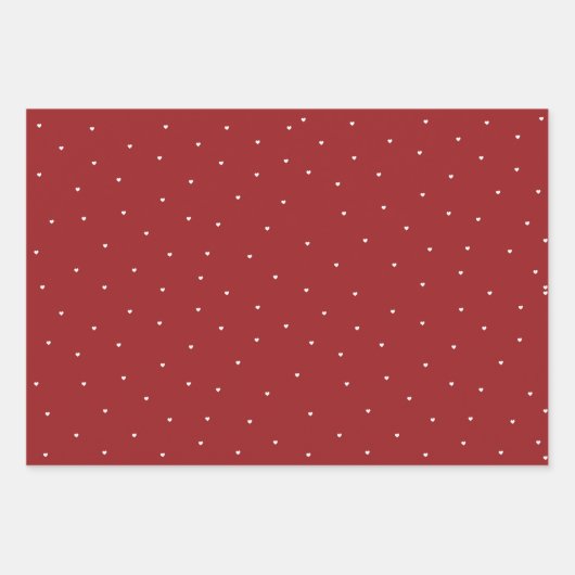 Roze rode harten — Papier met vulling Reeks 3 vel (Voorkant 3)