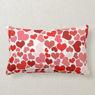 Roze rode harten Pattern Valentijnsdag Love Gifts Kussen