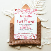 Roze Rode Harten Sweet Een Valentijn Eerste Verjaa Kaart