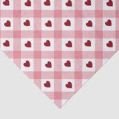 Roze rode harten tissuepapier (Detail)