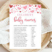 Roze Rode Harten Valentijn Beroemdheid Baby Naam G Kaart