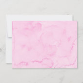 Roze Rode Harten Verjaardag Bedankkaart (Achterkant)