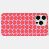 Roze rode hartritme Y2K-patroon Case-Mate iPhone Case (Achterkant (horizontaal))