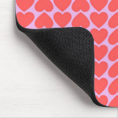 Roze rode hartritme Y2K-patroon Muismat (Hoek)