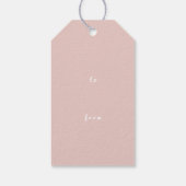 Roze & Rode Herten Gift Label | Verjaardagsfeest i Cadeaulabel (Achterkant)