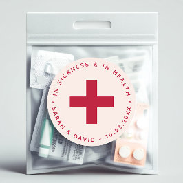Roze & Rode katerkit In voor- en tegenspoed Ronde Sticker