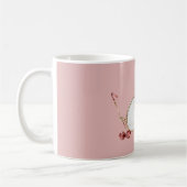 Roze Rode Kersen Charme Bril Koffiemok (Links)