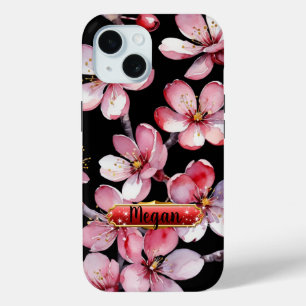 Roze-Rode Kersenbloesem iPhone / iPad hoesje