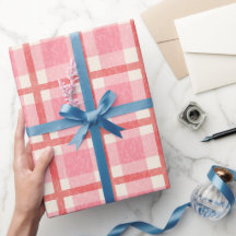 Roze & Rode Kerst Gingham 