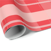 Roze rode kerstplak cadeaupapier (Rol Hoek)