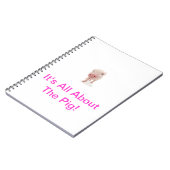 Roze rode laptop notitieboek (Linkerzijde)