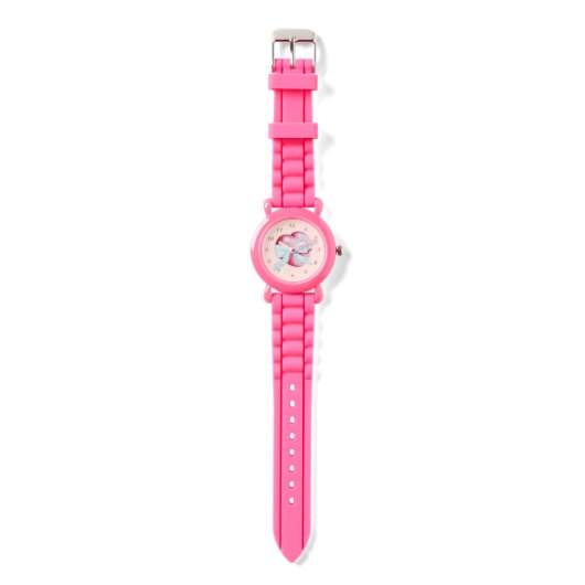roze rode liefde hart en witte boog horloge (Bandje)