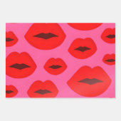 Roze & Rode Lippen Inpakpapier Vel (Voorkant 3)