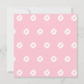 Roze Rode Lipstick 50 Fantastische feestdag Kaart (Achterkant)