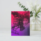 Roze rode Maghreb Ouled Naïl Berber Girl Vrouw Pos Briefkaart (Staand voorkant)