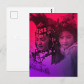 Roze rode Maghreb Ouled Naïl Berber Girl Vrouw Pos Briefkaart (Voorkant / Achterkant)