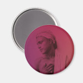 Roze Rode Maghreb Tunesische Djerba Boy Man Male M Magneet (Voorkant / Achterkant)