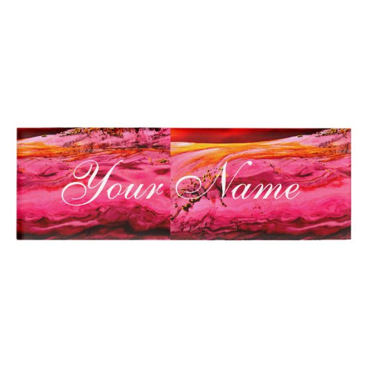 roze/rode maui golf Thunder_Cove Naambadge (Voorkant)