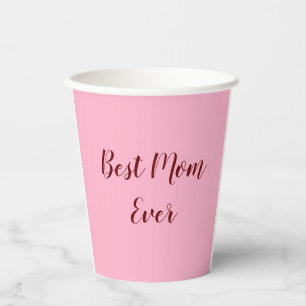 Roze rode Moederdag beste Moeder ooit cadeau voeg Papieren Bekers