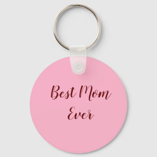 Roze rode moederdag beste moeder ooit cadeau voeg sleutelhanger