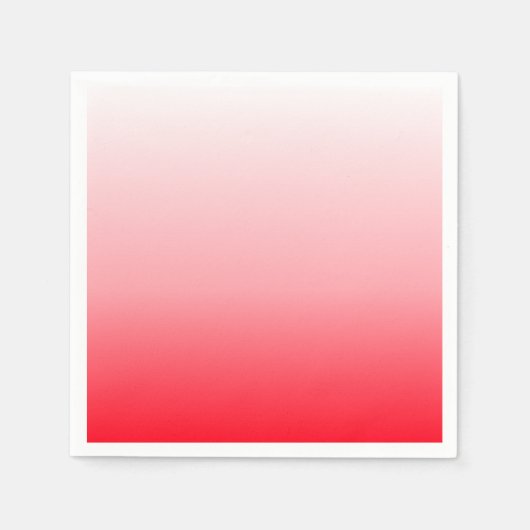 Roze Rode Ombre Gradiënt Servet (Voorkant)