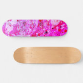 Roze rode Paarse moderne, kleurrijke Abstracte kun Persoonlijk Skateboard (Horizontaal)