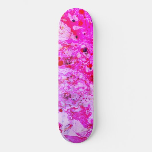 Roze rode Paarse moderne, kleurrijke Abstracte kun Persoonlijk Skateboard (Voorkant)