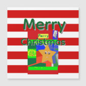 Roze Rode Prettig Kerstfeest (Voorkant)
