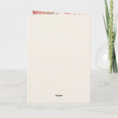 roze & rode romantische lente bruiloft programma (Achterkant)