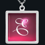 Roze rode roodbruin Gem Monogram Zilver Vergulden Ketting<br><div class="desc">Elegant en uniek ontwerp met edelsteen. Zeer nauwkeurige modellering en rendering van verpleegkundigen in 3D Studio Max door Bulgan Lumini.Part uit de serie Hyper Talismans.</div>
