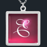 Roze rode roodbruin Gem Monogram Zilver Vergulden Ketting<br><div class="desc">Elegant en uniek ontwerp met edelsteen. Zeer nauwkeurige modellering en rendering van verpleegkundigen in 3D Studio Max door Bulgan Lumini.Part uit de serie Hyper Talismans.</div>