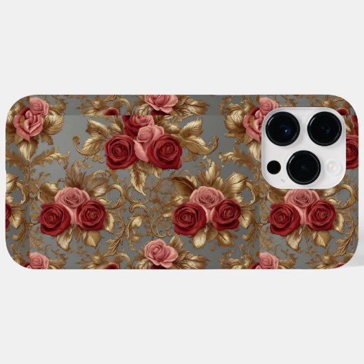 Roze & Rode Roos, iPhone / iPad case (Achterkant (horizontaal))