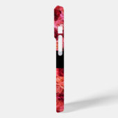 ROZE RODE ROOS VELD, RODE ROBIJN EDELSTEEN MONOGRA Case-Mate iPhone CASE (Achterkant / Links)