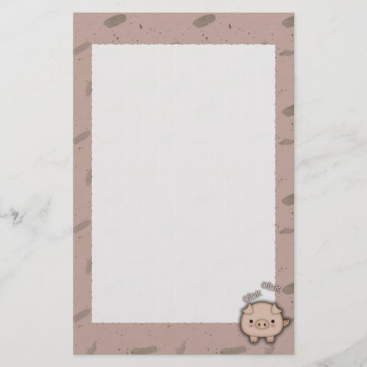 Roze rode roze achtergrond briefpapier (Voorkant)