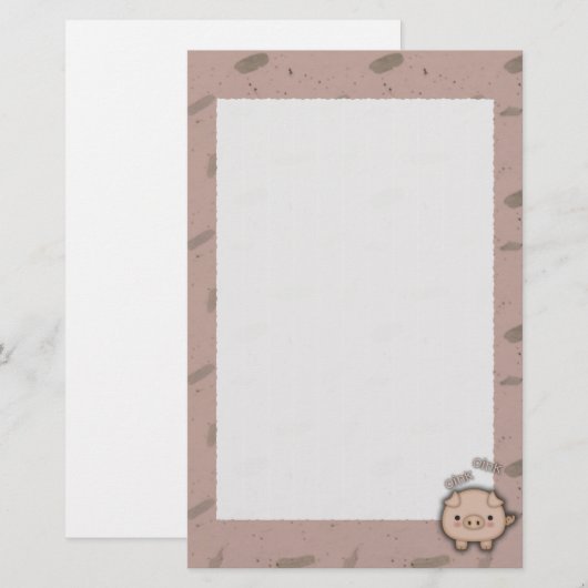 Roze rode roze achtergrond briefpapier (Voorkant / Achterkant)