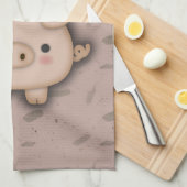 Roze rode roze achtergrond theedoek (Quarter Fold)