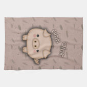 Roze rode roze achtergrond theedoek (Horizontaal)