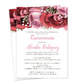 Roze rode roze (Rosa) Kaart