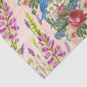  roze rode roze vogelgrieppatroon tissuepapier (Detail)