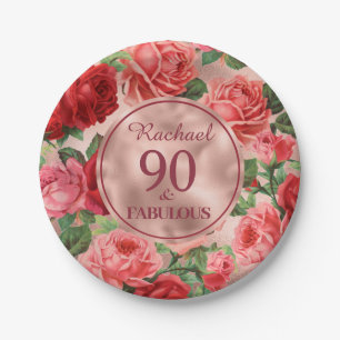  Roze Rode Rozen 90 en Fabulous Paper Bord