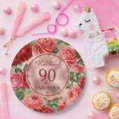  Roze Rode Rozen 90 en Fabulous Paper Bord (Feest)