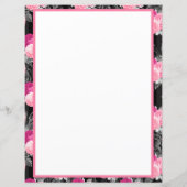  roze rode rozen bloemmotief (Achterkant)