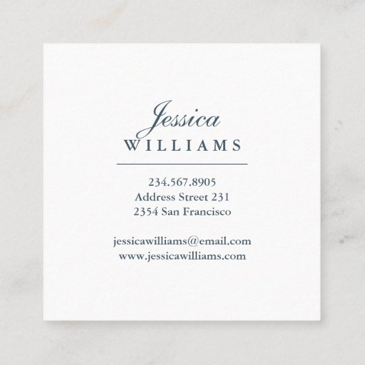 Roze rode rozen Boho Floral Visitekaartje (Achterkant)