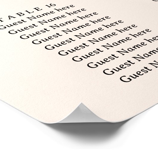  roze rode rozen bruiloft zithoek poster (Hoek)