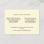  Roze & Rode Rozen Elegante Bruiloft Planner Visitekaartje (Achterkant)