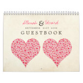 Roze rode Rozen Weddenschap Kalender (Hoes)